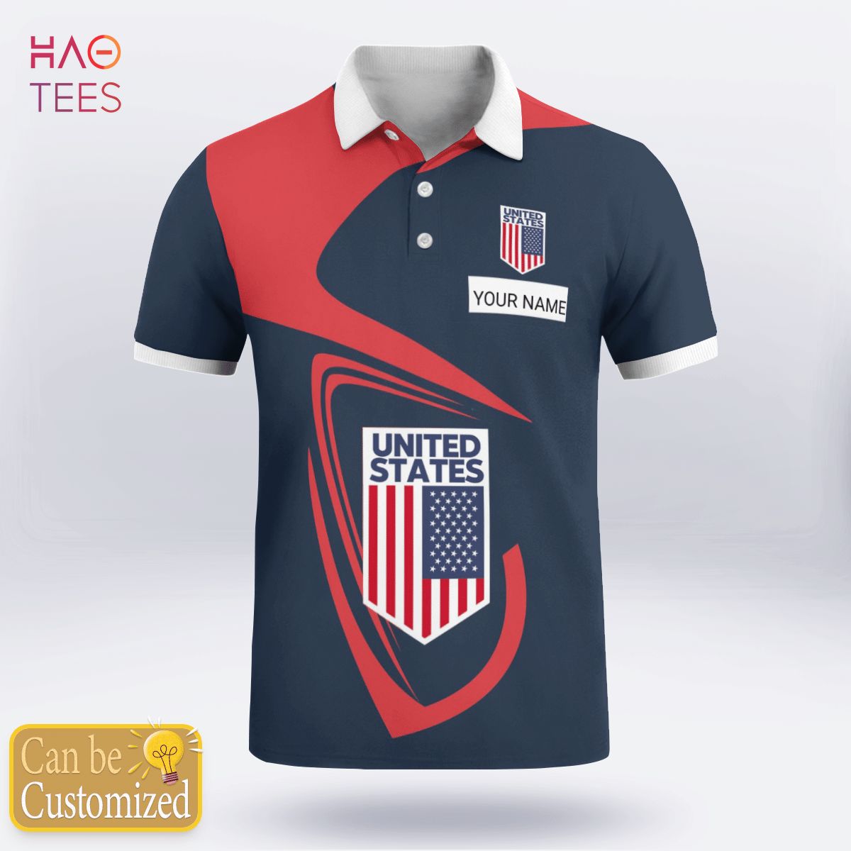 United State Love Polo Shirt White For Men United State Love Polo Shirt White For Men