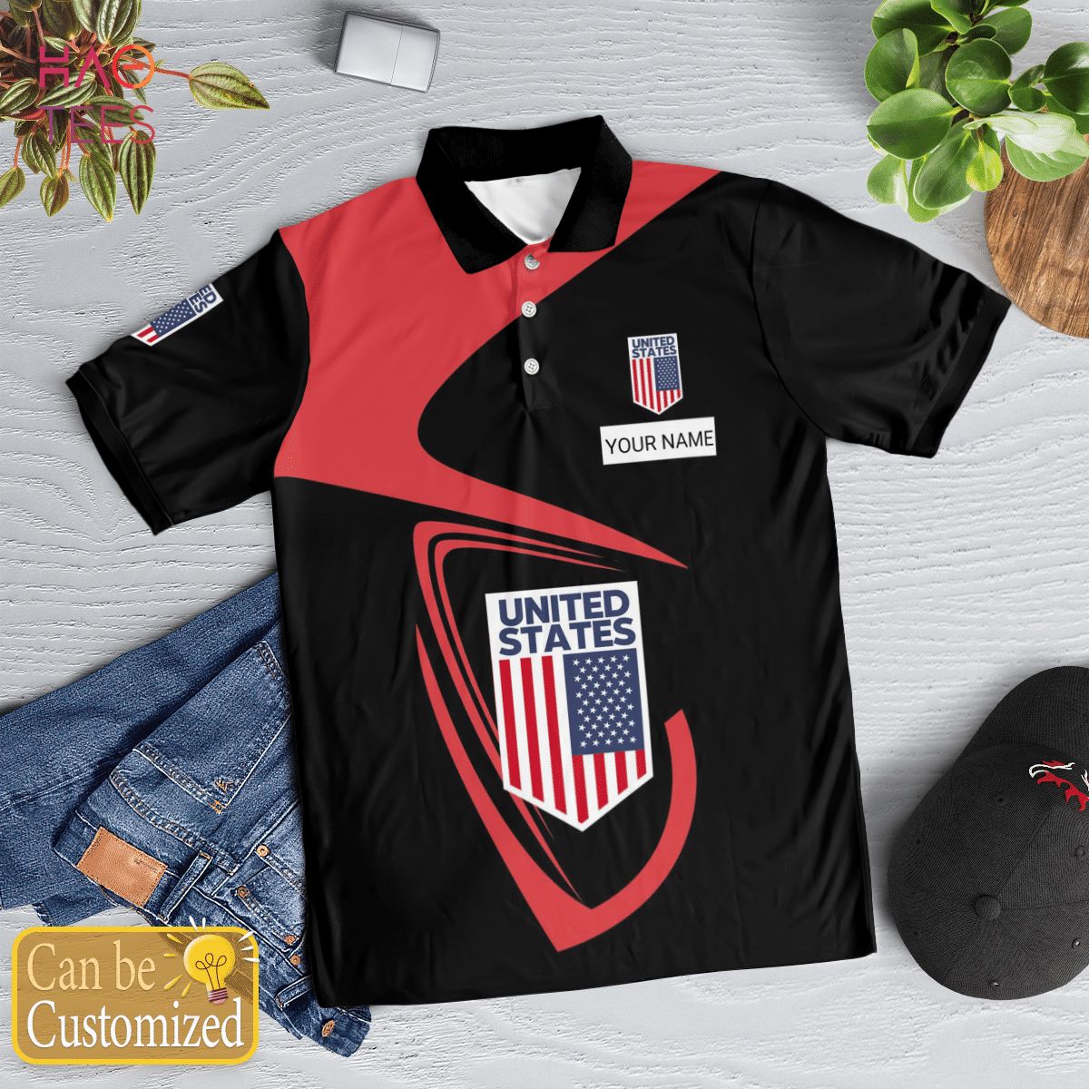 United State Love Polo Shirt White For Men United State Love Polo Shirt White For Men