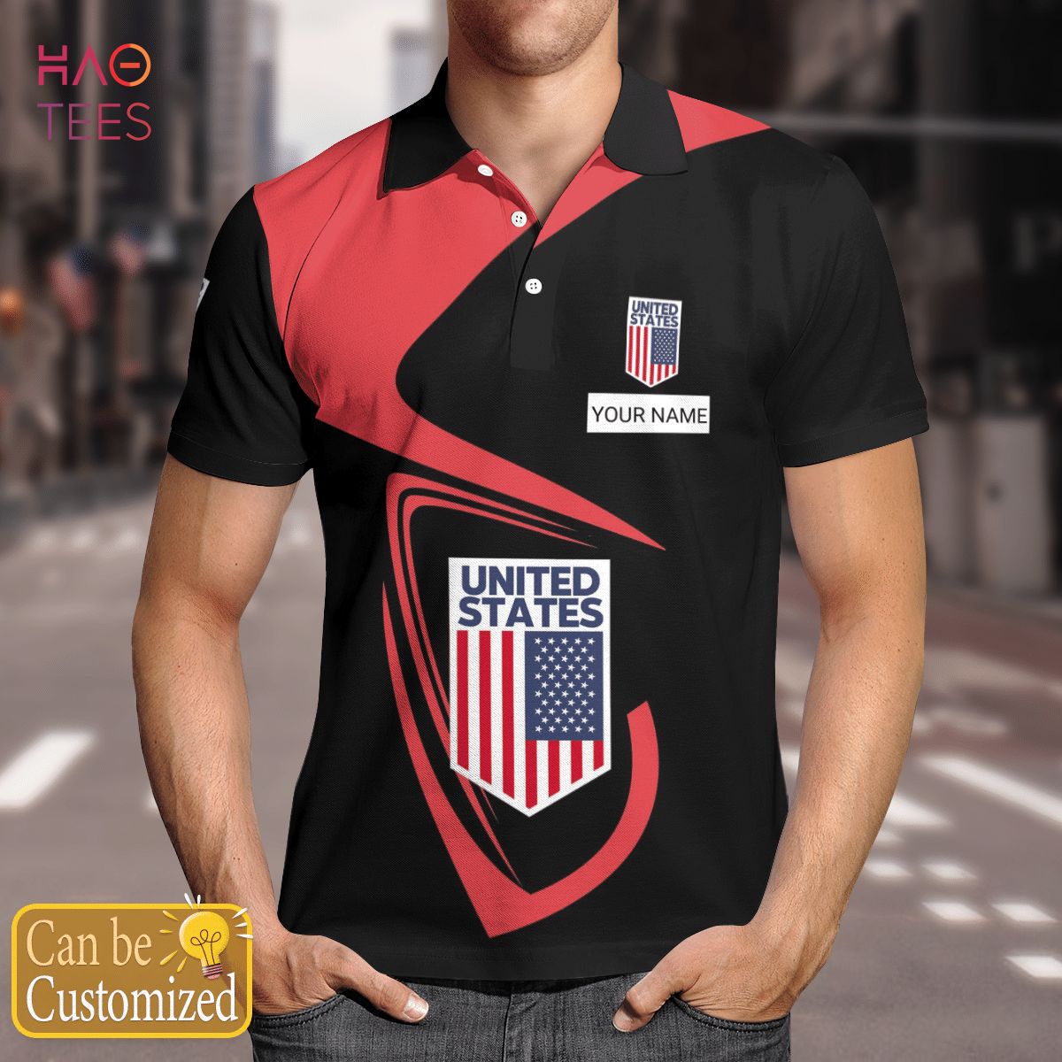 United State Love Polo Shirt White For Men United State Love Polo Shirt White For Men