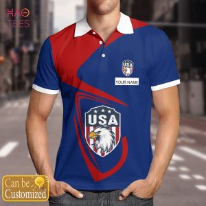 United State Nation Love Polo Shirt White For Men