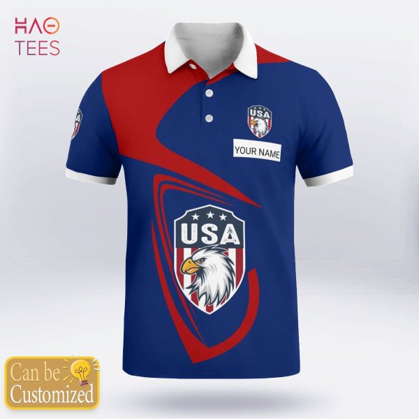 United State Nation Love Polo Shirt White For Men