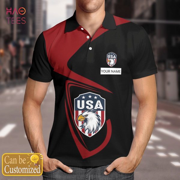 United State Nation Love Polo Shirt White For Men