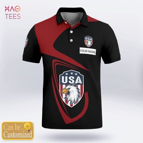 United State Nation Love Polo Shirt White For Men