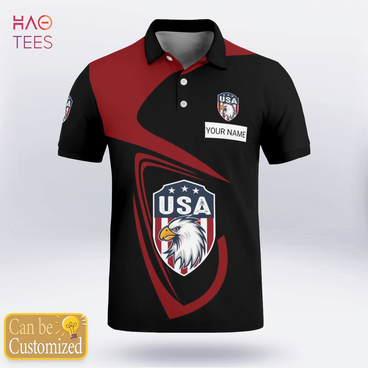 United State Nation Love Polo Shirt White For Men United State Nation Love Polo Shirt White For Men