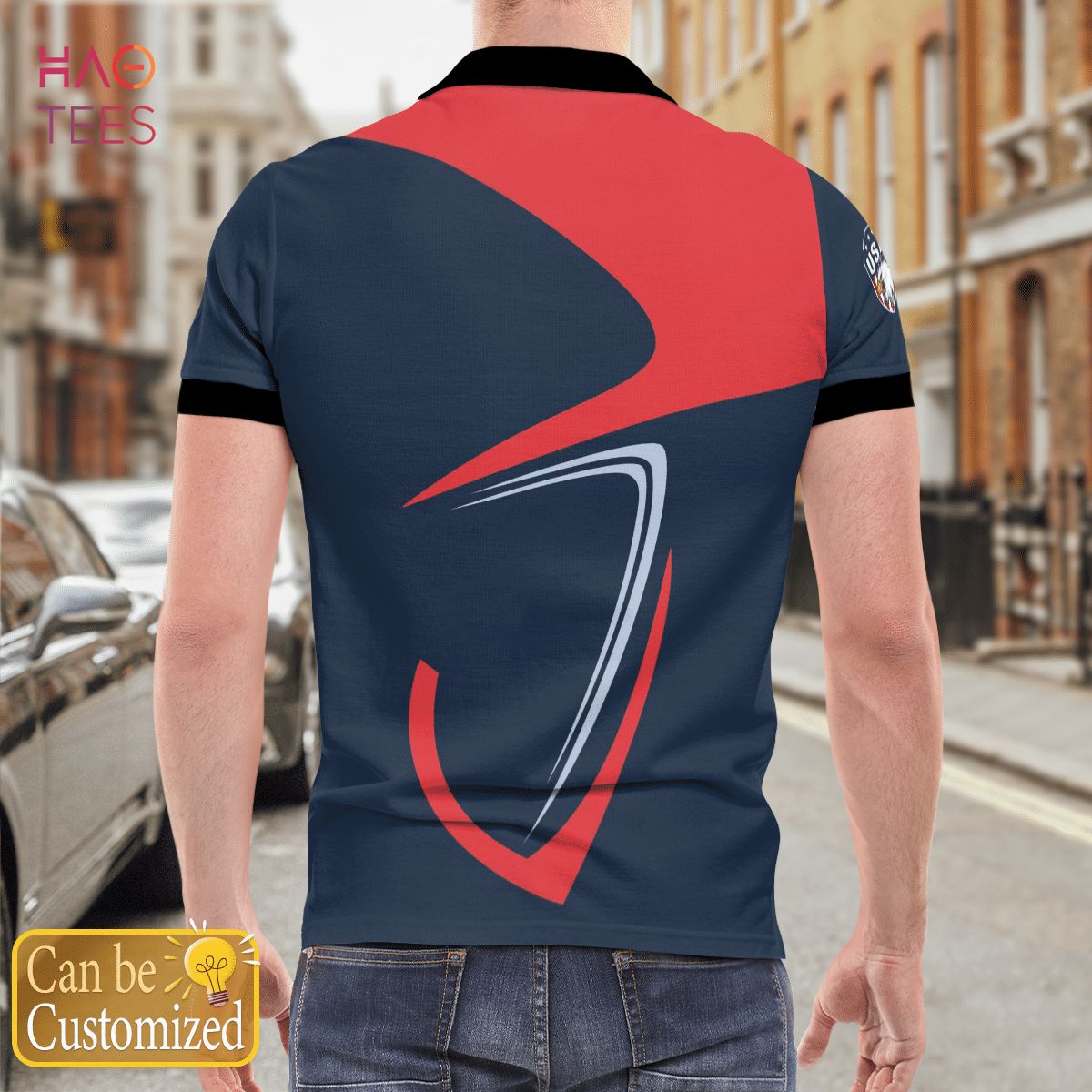 Usa Eagle Love Polo Shirt White For Men Usa Eagle Love Polo Shirt White For Men