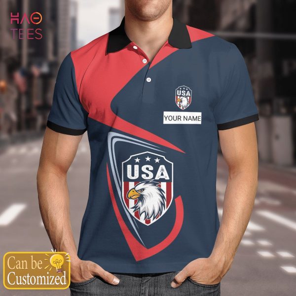 Usa Nation Limited Polo Shirt Black