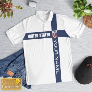 Usa World Cup 2022 Polo Shirt Black
