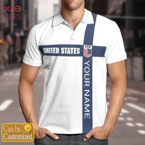 Usa World Cup 2022 Polo Shirt Black