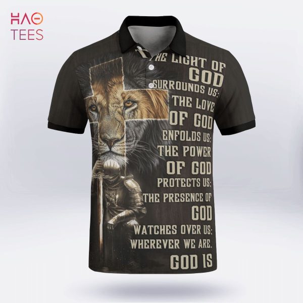 Warrior Lion Of Judah Polo Shirt Black
