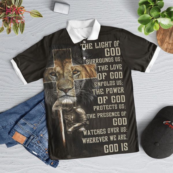 Warrior Lion Of Judah Polo Shirt Black