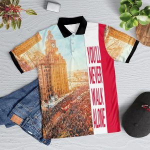 You’Ll Never Walk Alone Forever  Polo Shirt Black