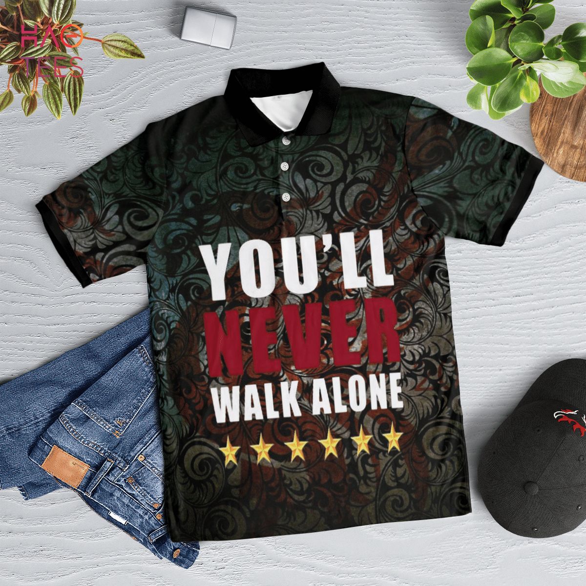 You’Ll Never Walk Alone Polo Shirt Black