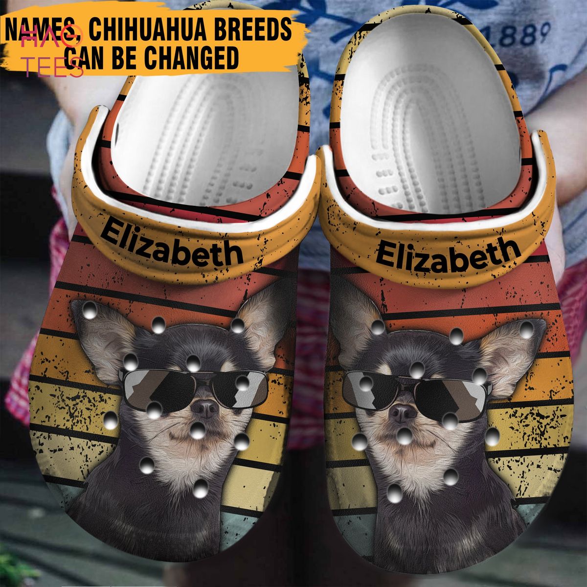 Chihuahua Vintage Personalized Clogs Shoes, Clogs Shoes For Chihuahua Lovers Chihuahua Vintage Personalized Clogs Shoes, Clogs Shoes For Chihuahua Lovers