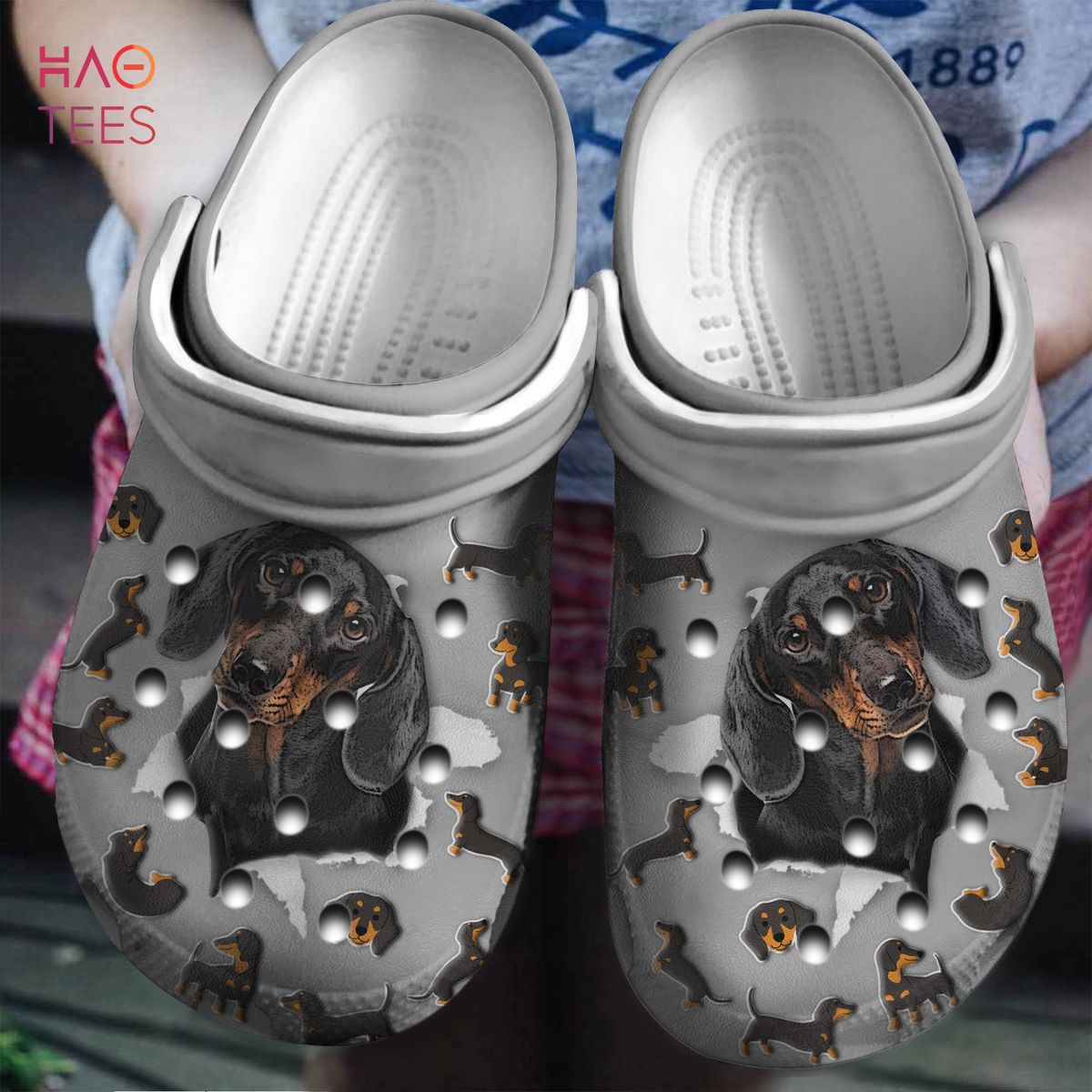 Dachshund Hole Clogs Shoes Dachshund Hole Clogs Shoes