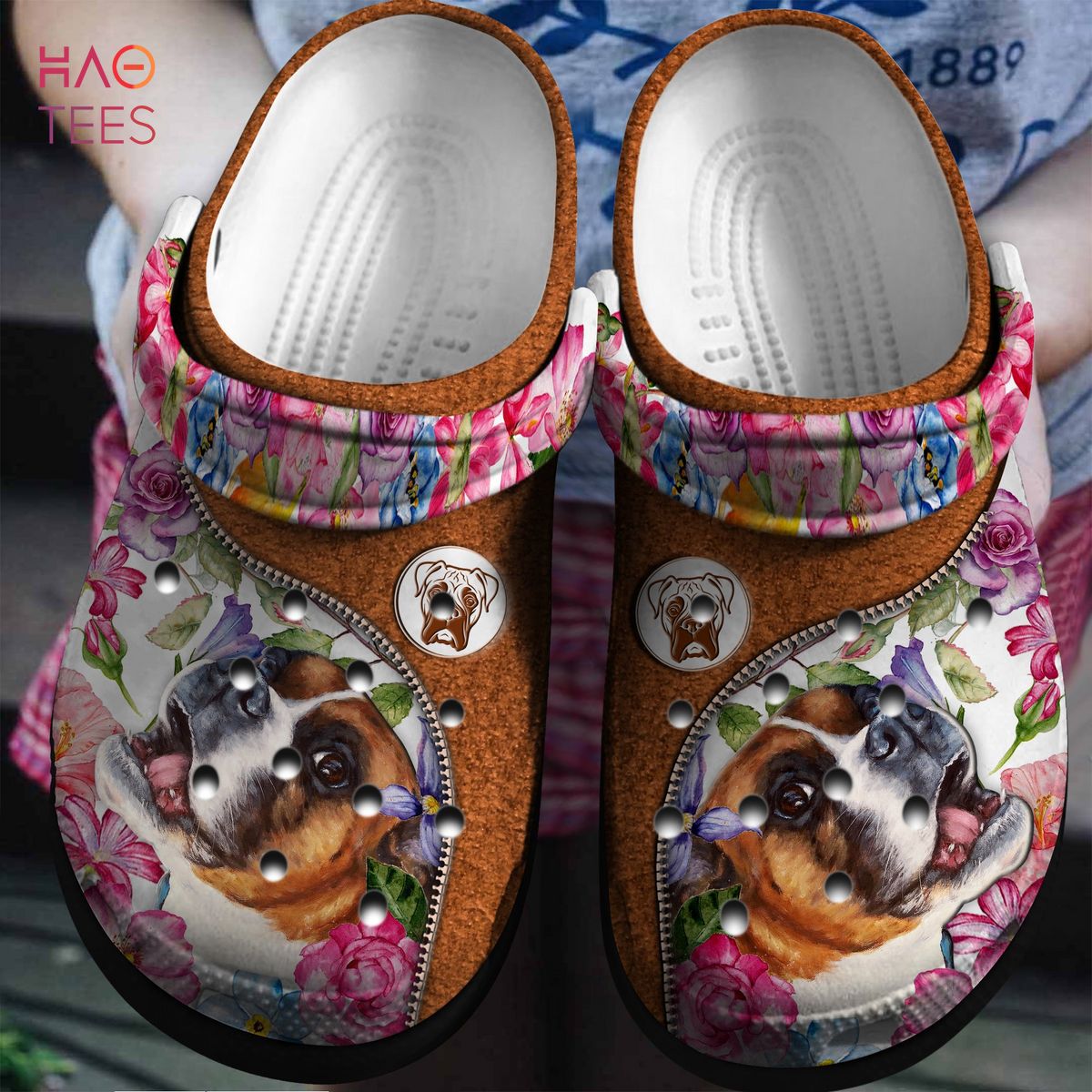 Flowers And Boxer Clogs Shoes Flowers And Boxer Clogs Shoes