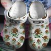 Mexico Map And Flower Clogs Shoes, Gift For Mexican Lovers Clogs Shoes