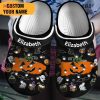 Pug Head Personalized Clogs Shoes With Your Name, Pug Clogs Shoes