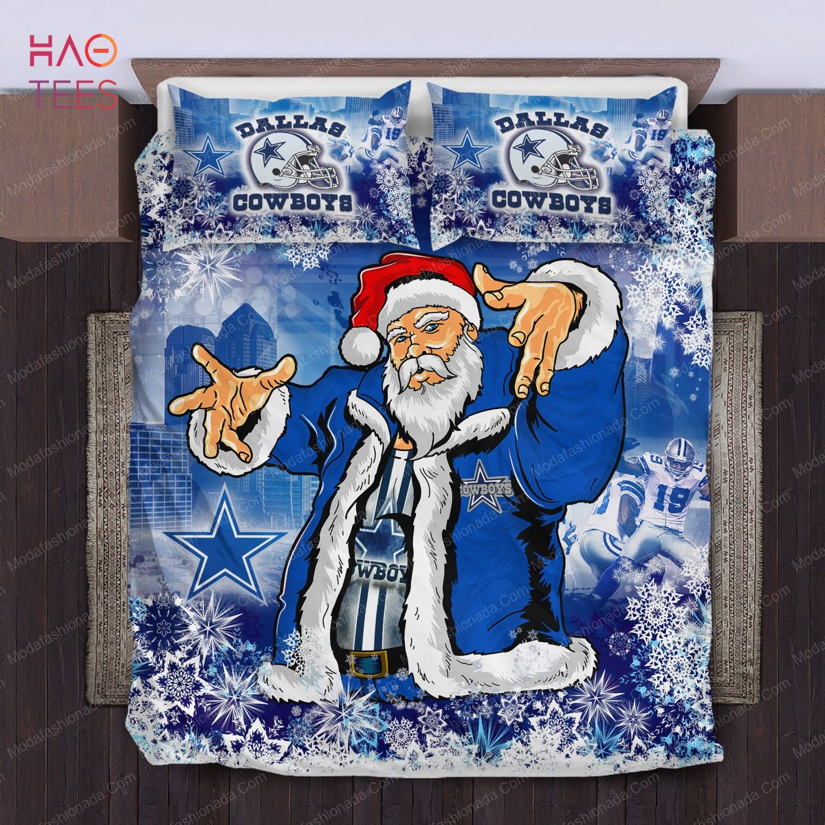 Dallas Cowboys Santa Claus Blanket Christmas Gift - Jomagift