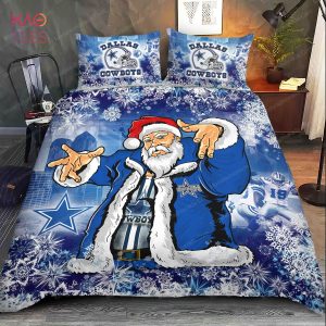Dallas Cowboys Christmas Santa Claus Bedding Sets