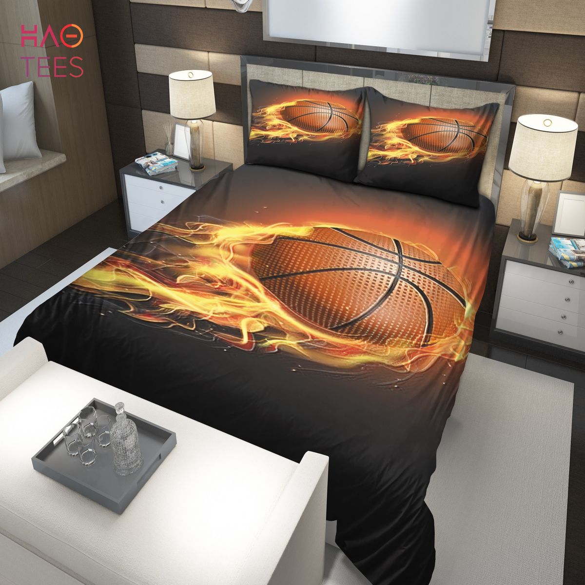 Flaming Basketball Bedding Sets Flaming Basketball Bedding Sets