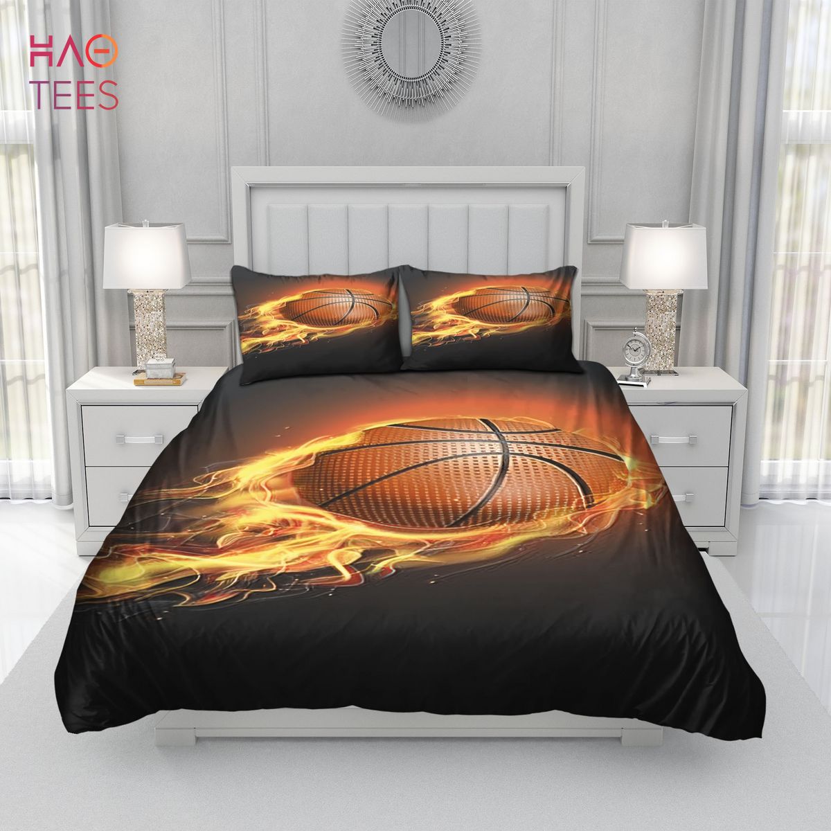 Flaming Basketball Bedding Sets Flaming Basketball Bedding Sets