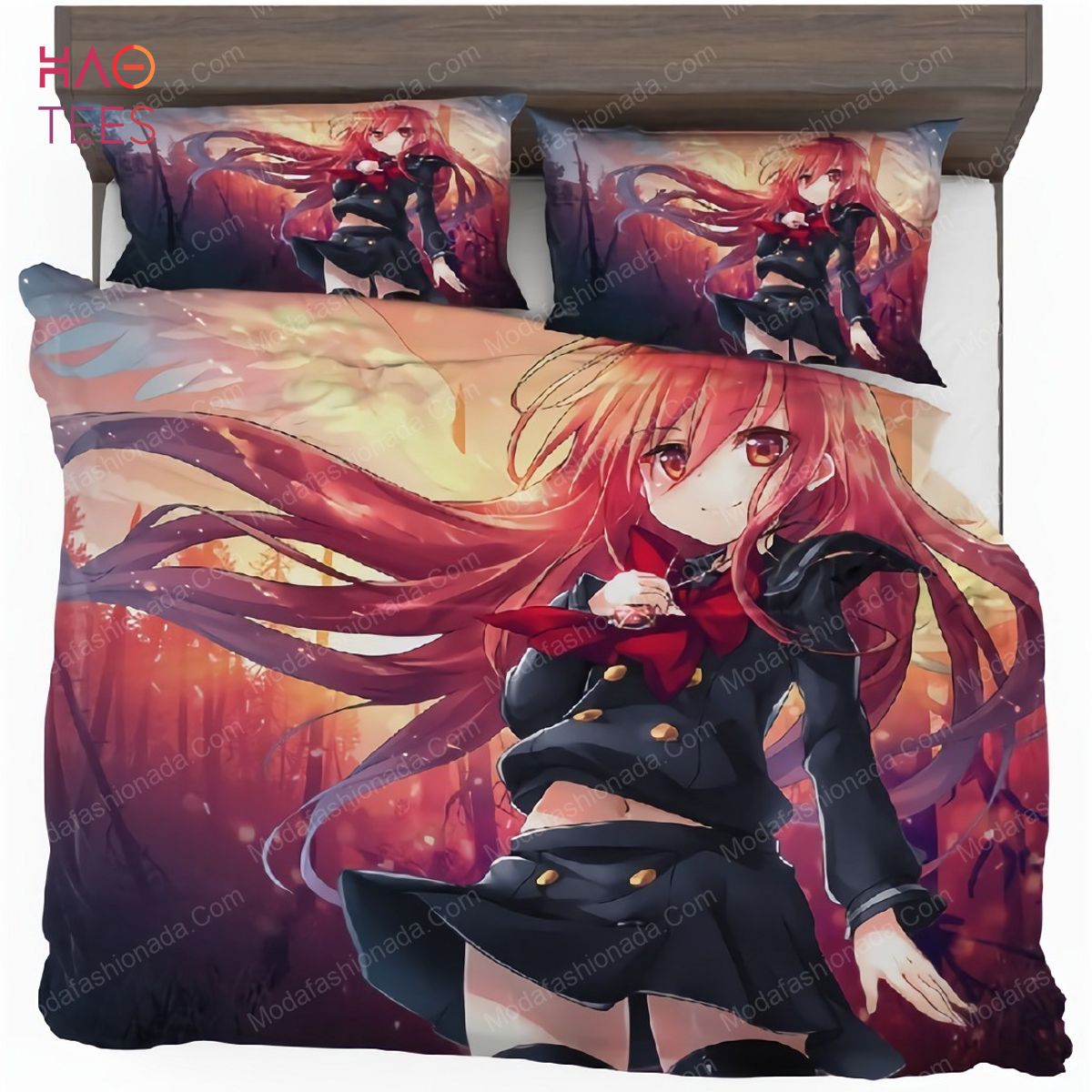 Girl Fire Angel Anime Bedding Sets Girl Fire Angel Anime Bedding Sets