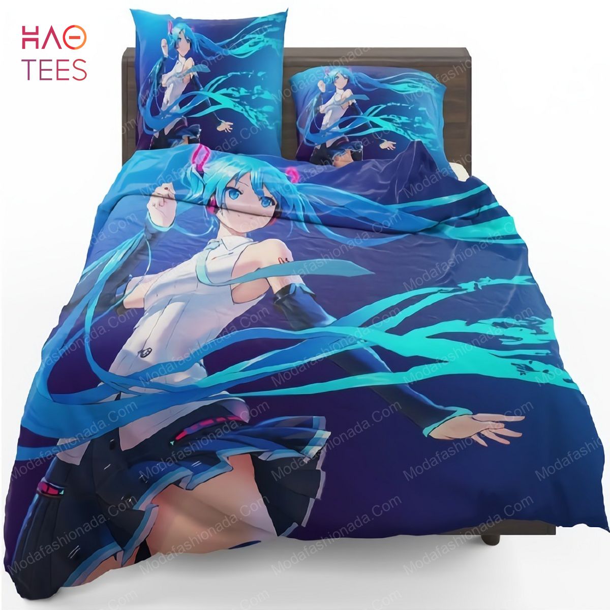 Hatsune Miku Girl Vocaloid Long Hair Anime Bedding Sets Hatsune Miku Girl Vocaloid Long Hair Anime Bedding Sets