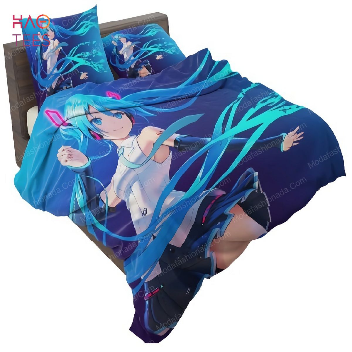 Hatsune Miku Girl Vocaloid Long Hair Anime Bedding Sets Hatsune Miku Girl Vocaloid Long Hair Anime Bedding Sets