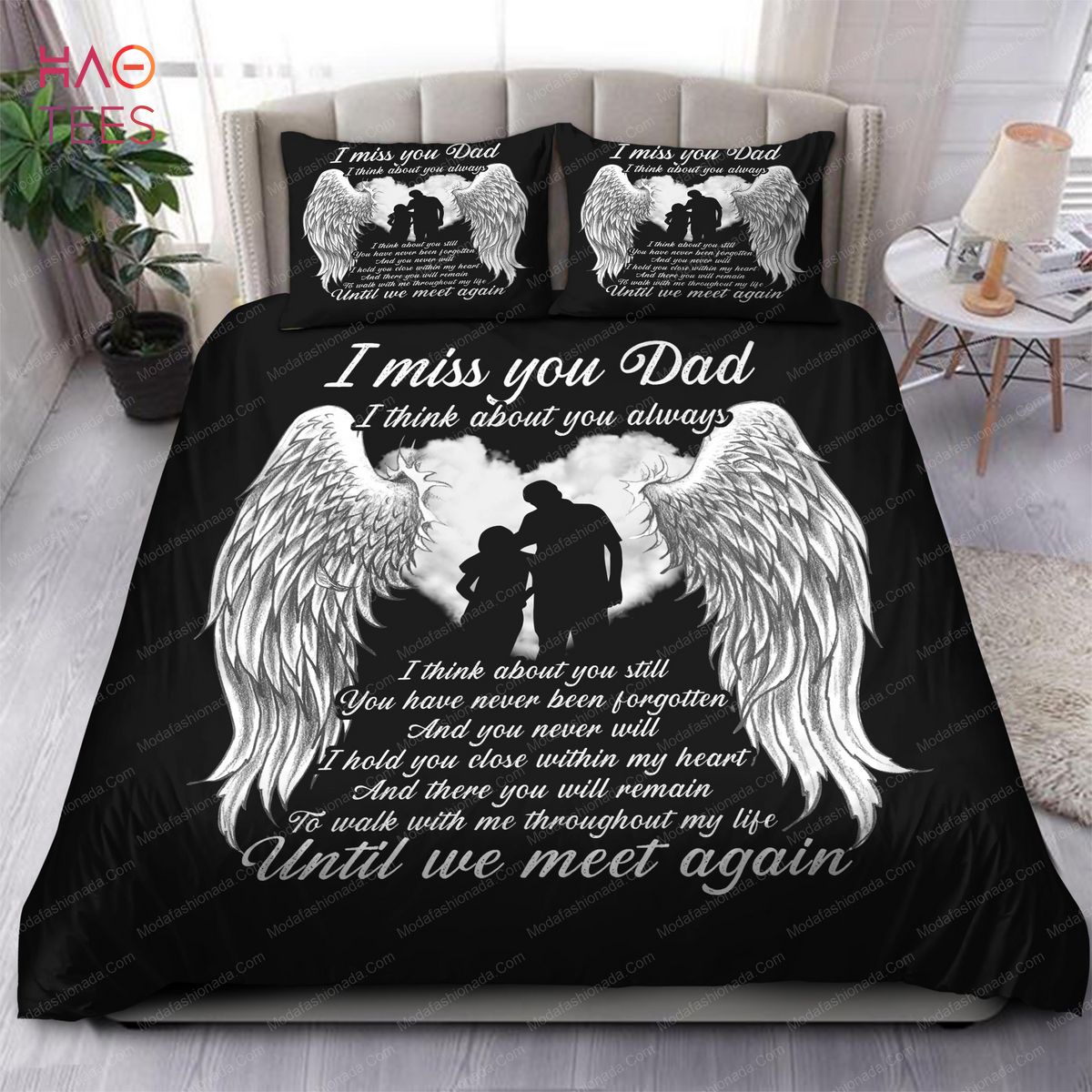 I Miss You Dad I Think About You Always Bedding Sets