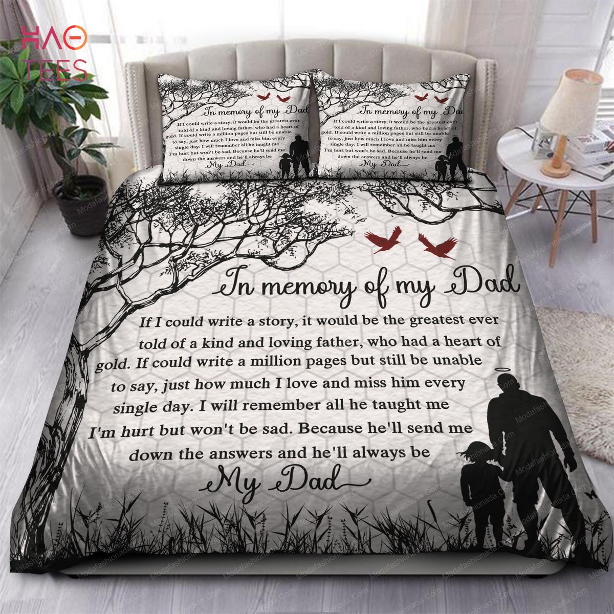 In Memory Of My Dad Bedding Sets