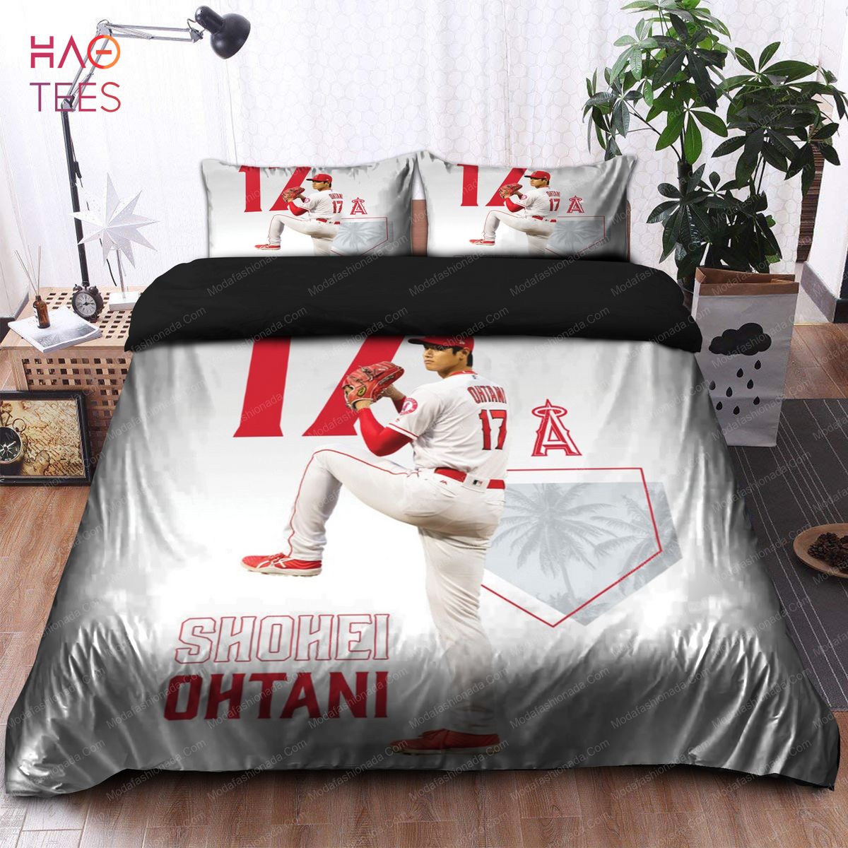 HOT Japanese Shohei Ohtani Los Angeles Angels MLB Bedding Sets POD Design