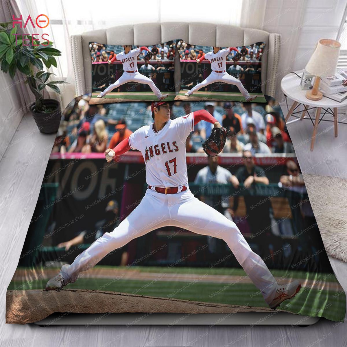 HOT Japanese Shohei Ohtani Los Angeles Angels MLB Bedding Sets HOT Japanese Shohei Ohtani Los Angeles Angels MLB Bedding Sets