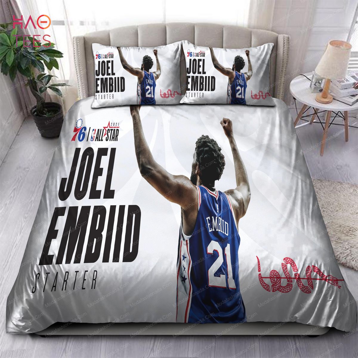 BEST Joel Embiid Philadelphia 76ers NBA Bedding Sets Limited Edition