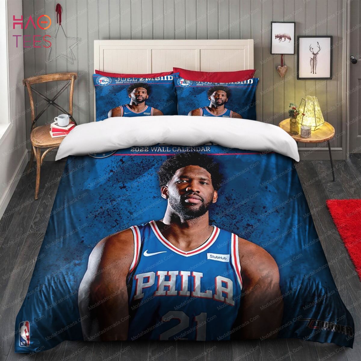 Joel Embiid Philadelphia 76ers NBA Bedding Sets