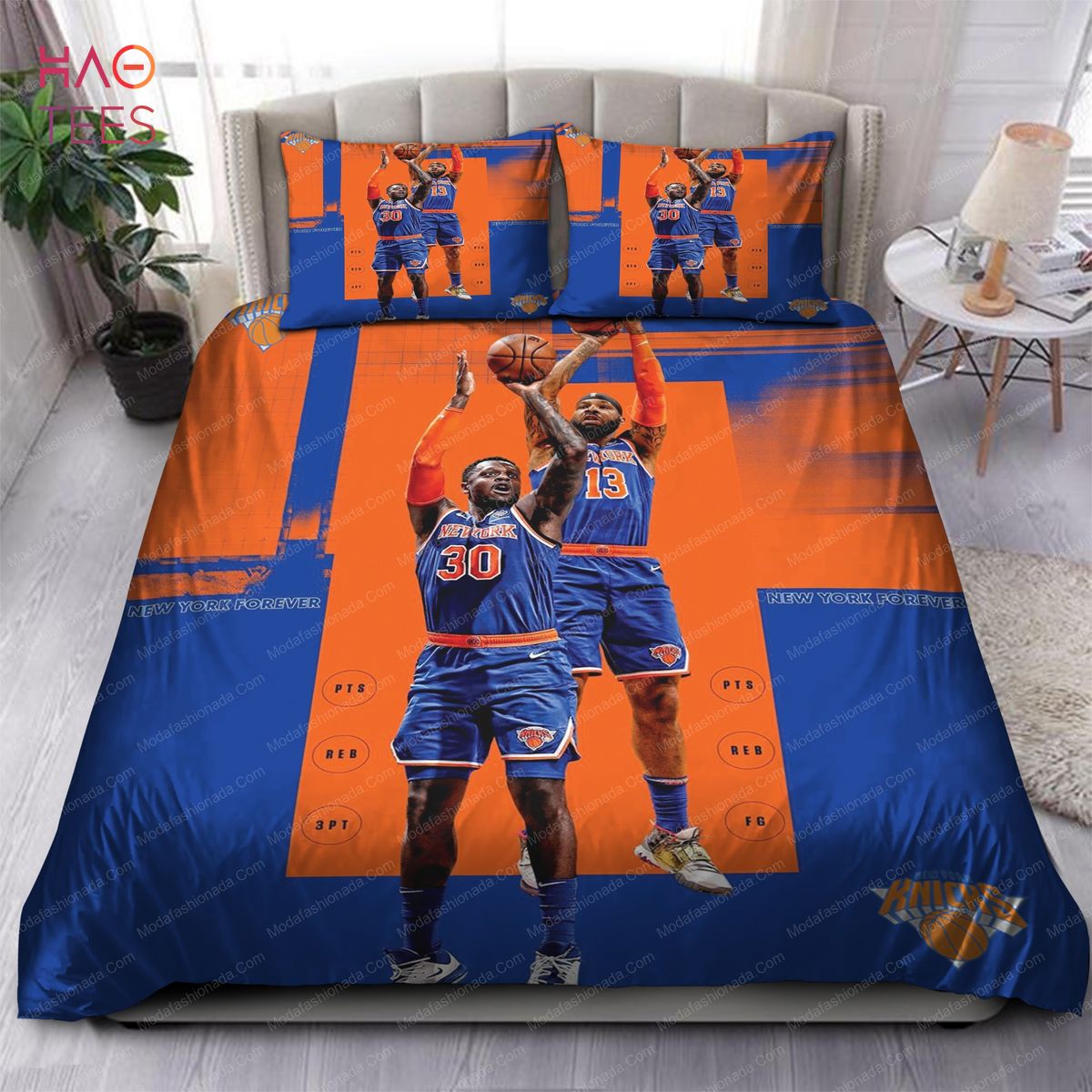 Julius Randle And Marcus Morris SR. New York Knicks NBA Bedding Sets