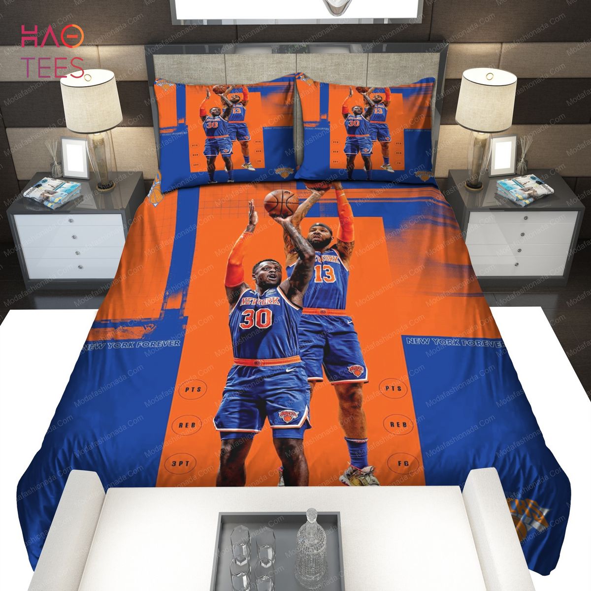 Julius Randle And Marcus Morris SR. New York Knicks NBA Bedding Sets Julius Randle And Marcus Morris SR. New York Knicks NBA Bedding Sets