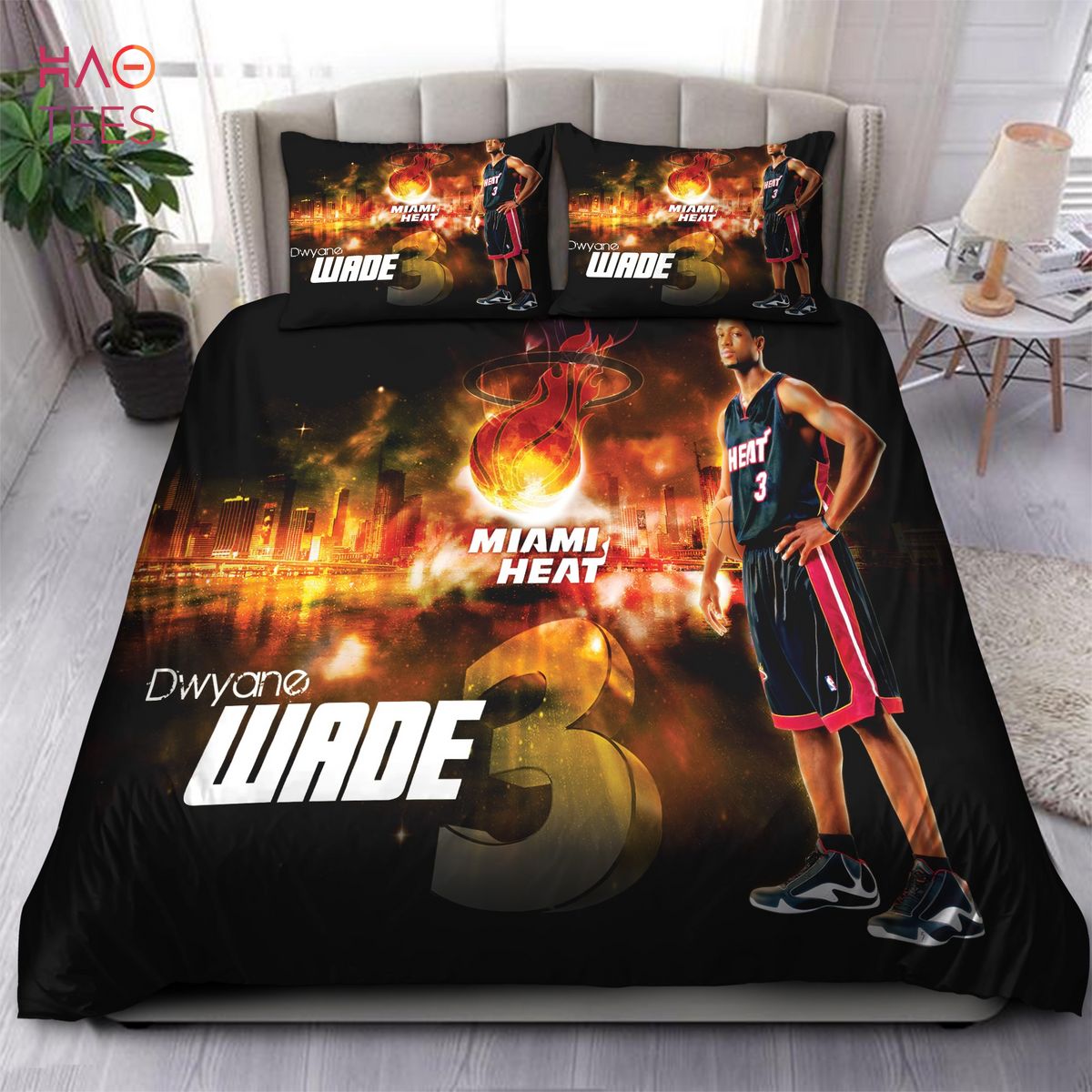 BEST Legend Dwyane Wade Miami Heat NBA Bedding Sets