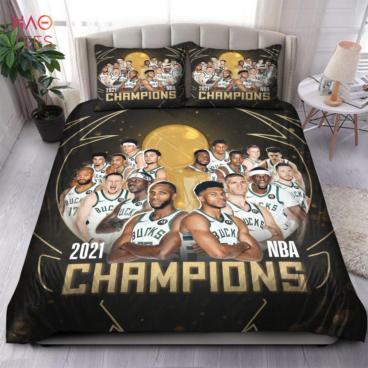 Milwaukee Bucks 2022 NBA Champions Limited Edition Bedding Sets Limited Edition Milwaukee Bucks 2022 NBA Champions Limited Edition Bedding Sets Limited Edition