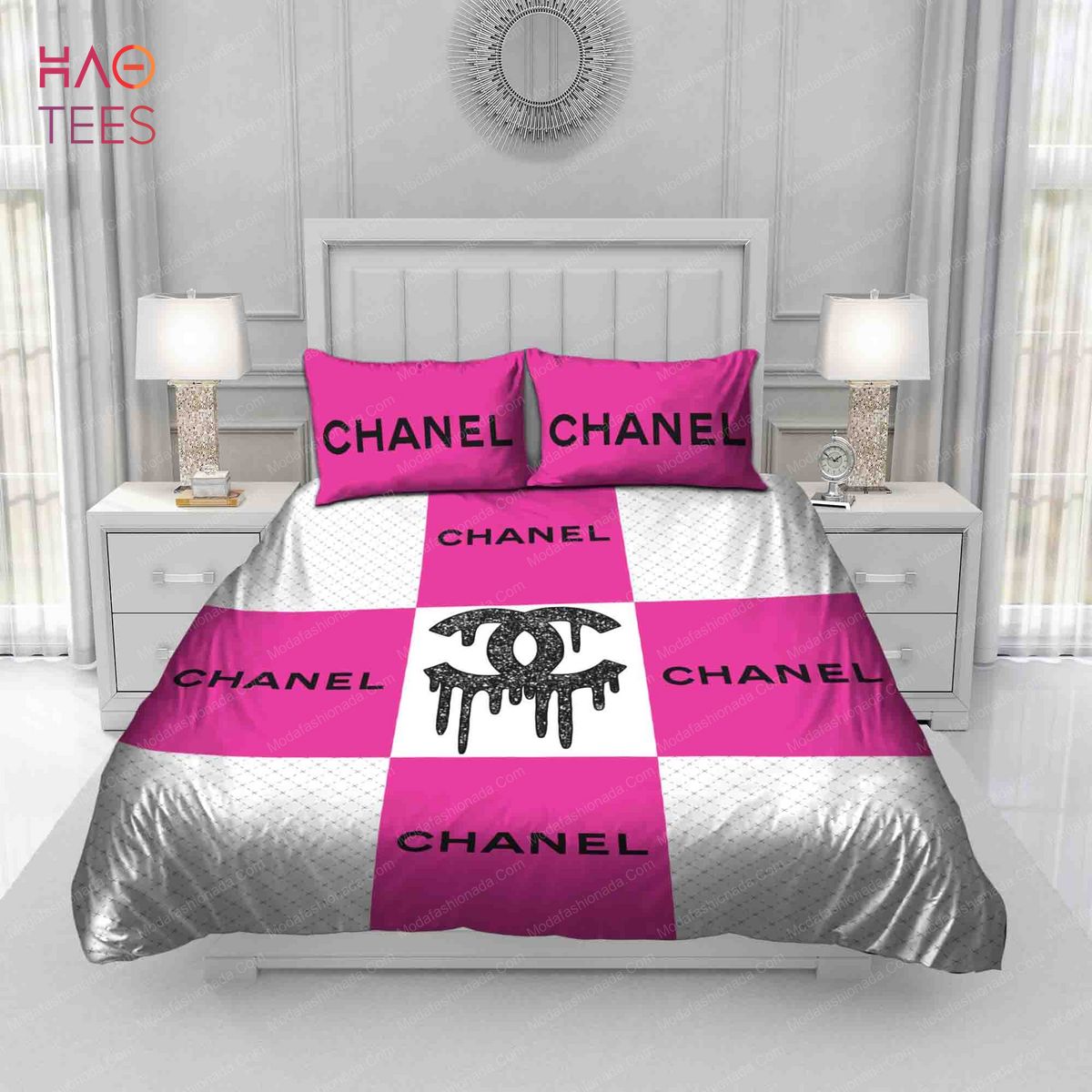 Cheap Chanel Inspired Bedding Set Chanel Bedroom Decor  Rosesy