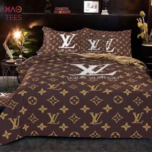 BEST LV Brown Luxury Brand Bedding Sets Limited Edition