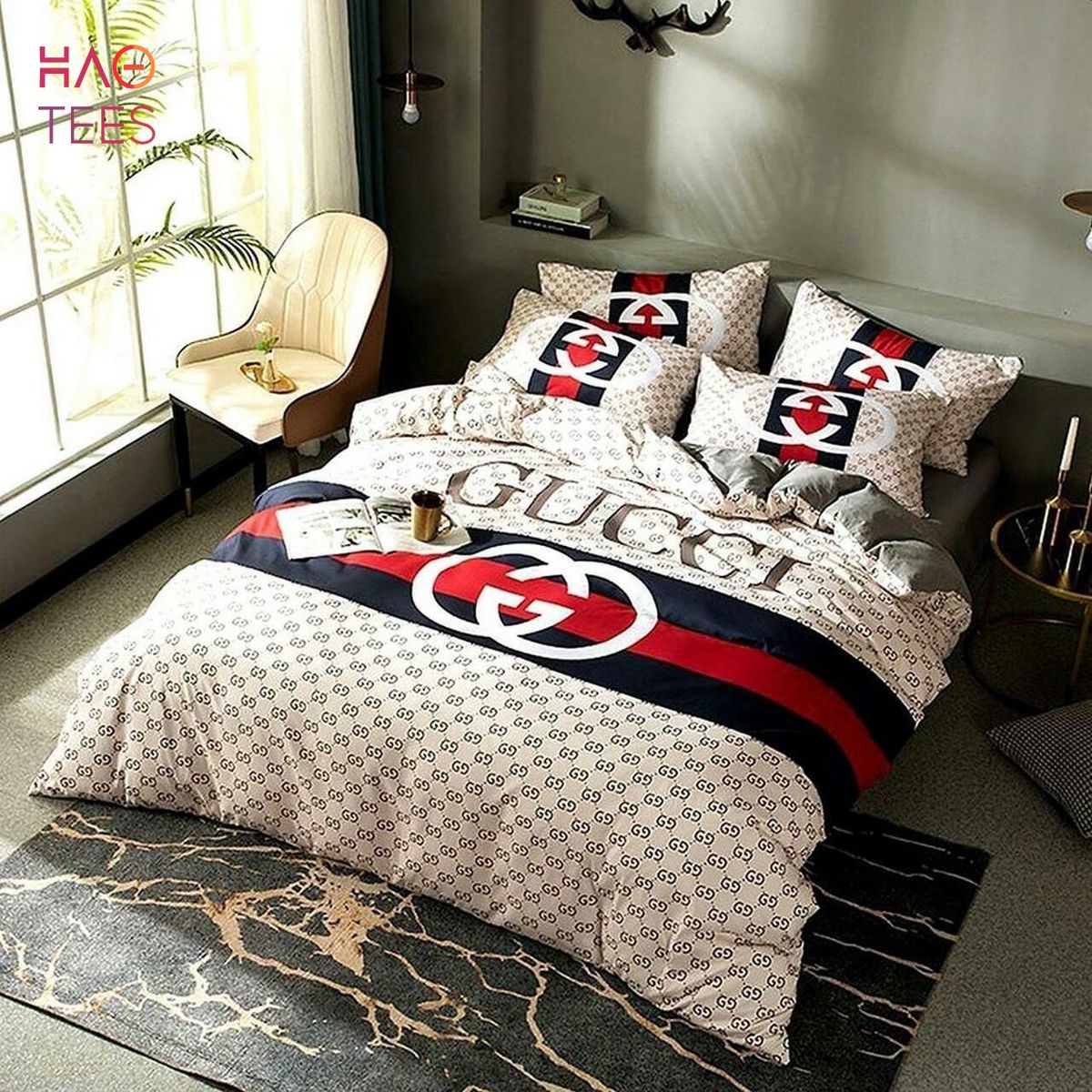 GC White Mix Luxury Color Bedding Sets POD Design Luxury Store