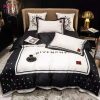 Gray Italian Luxury Brand Inspired 3D Customized Bedding Sets