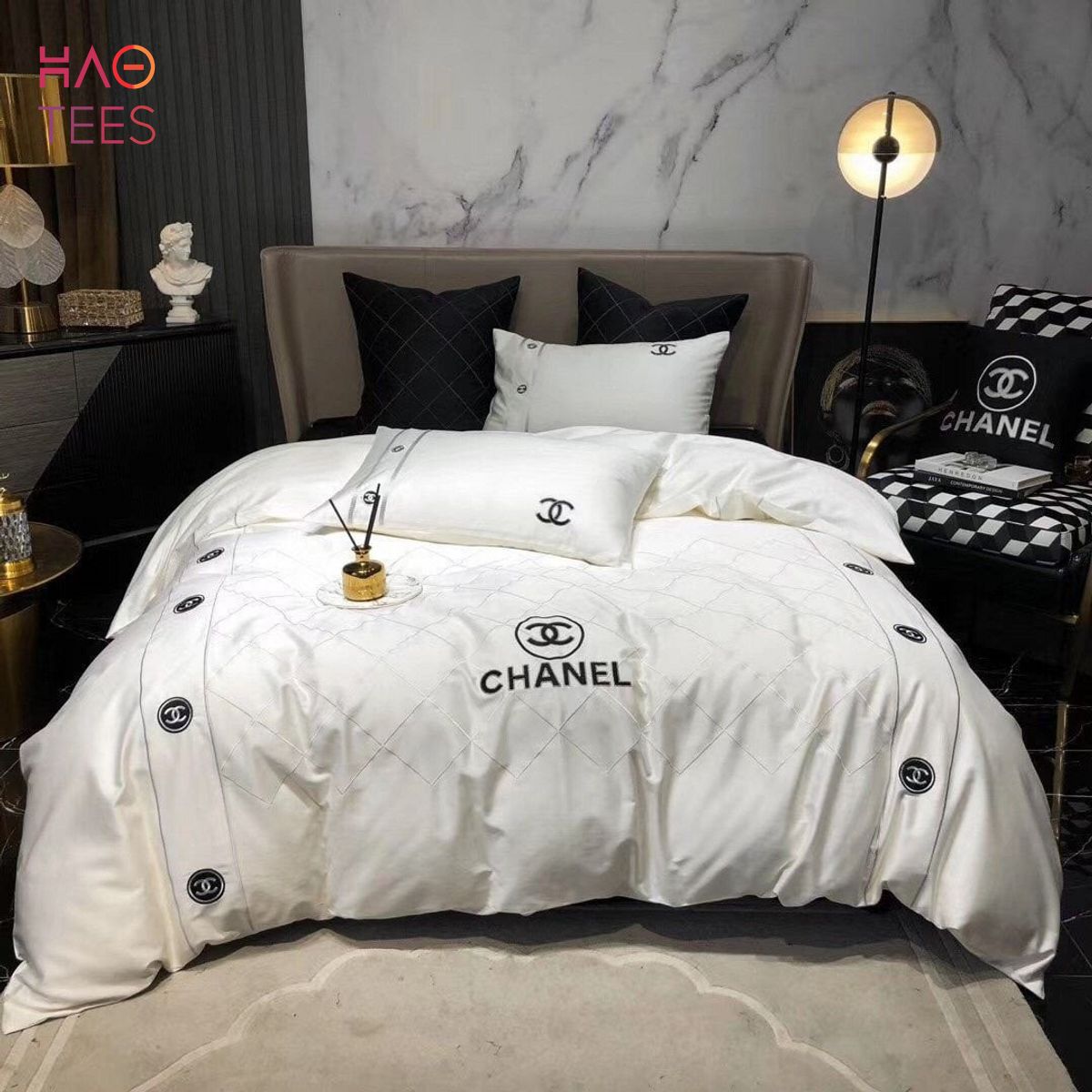 Luxury cn chanel type 98 luxury brand Bedding Sets home decor