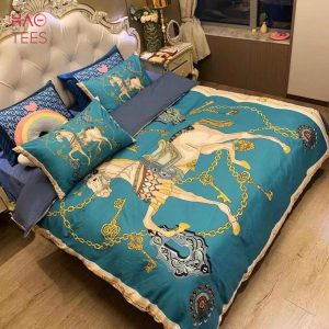 HOT Horse Violet Mix Blue luxury Color Bedding Sets Limited Edition