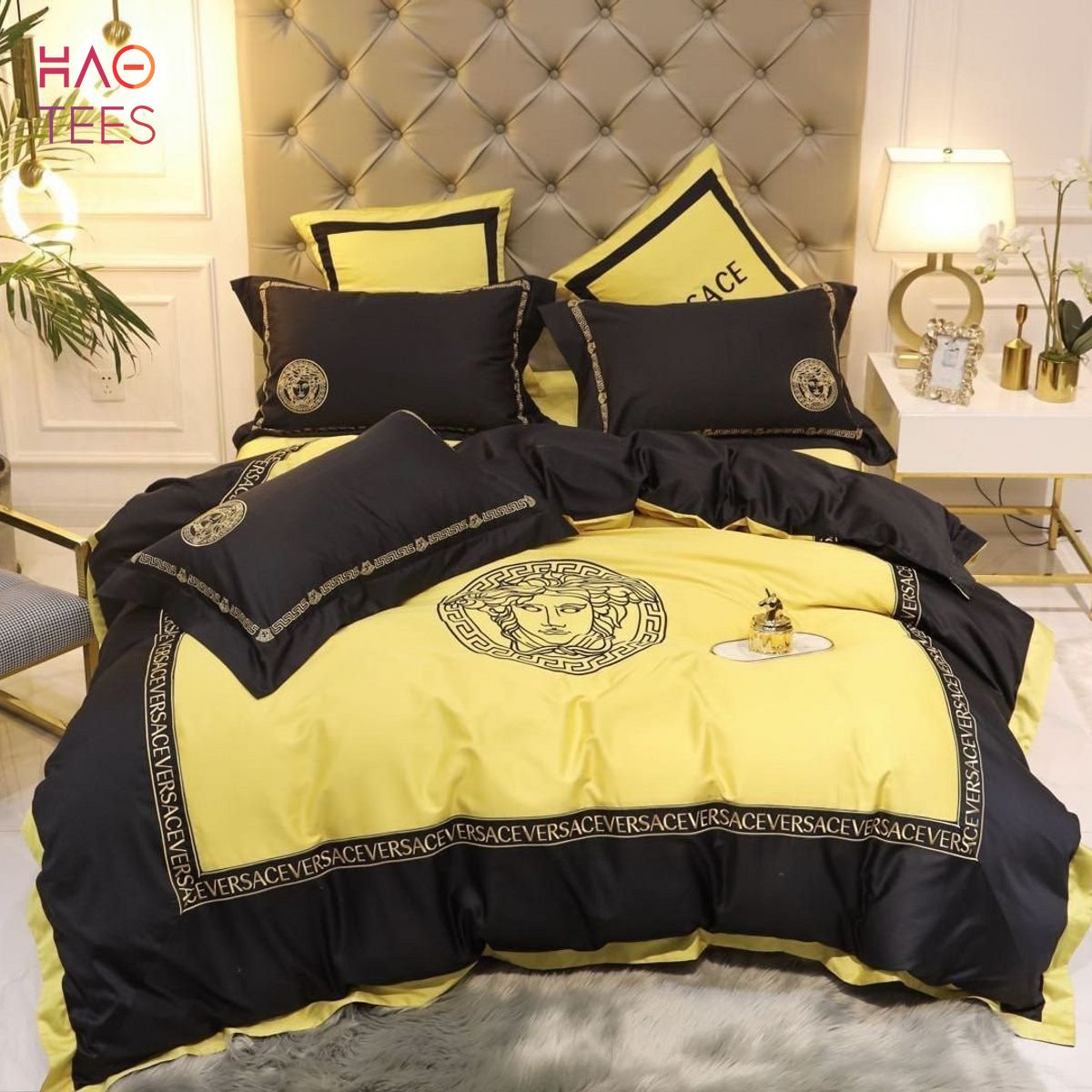 HOT Versace French Limited Edition Golden Bedding Sets