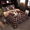 LV Red And White Luxury Brand Bedding Sets Limited Edition