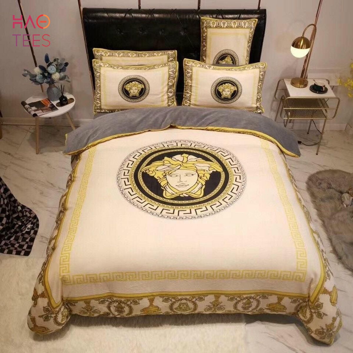NEW Versace Luxury Brand Inspired 3D Personalized Customized Bedding Sets