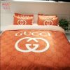 Orange and Black Luxury brand bedding set