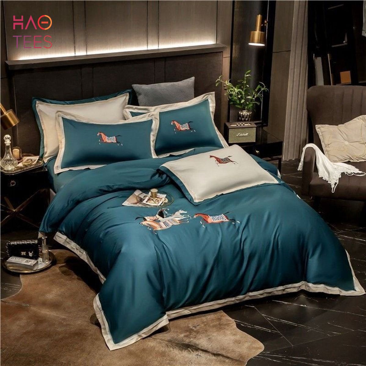 THE BEST Horse Luxury Brand Inspired 3D Personalized Customized Bedding Sets All Over Printed