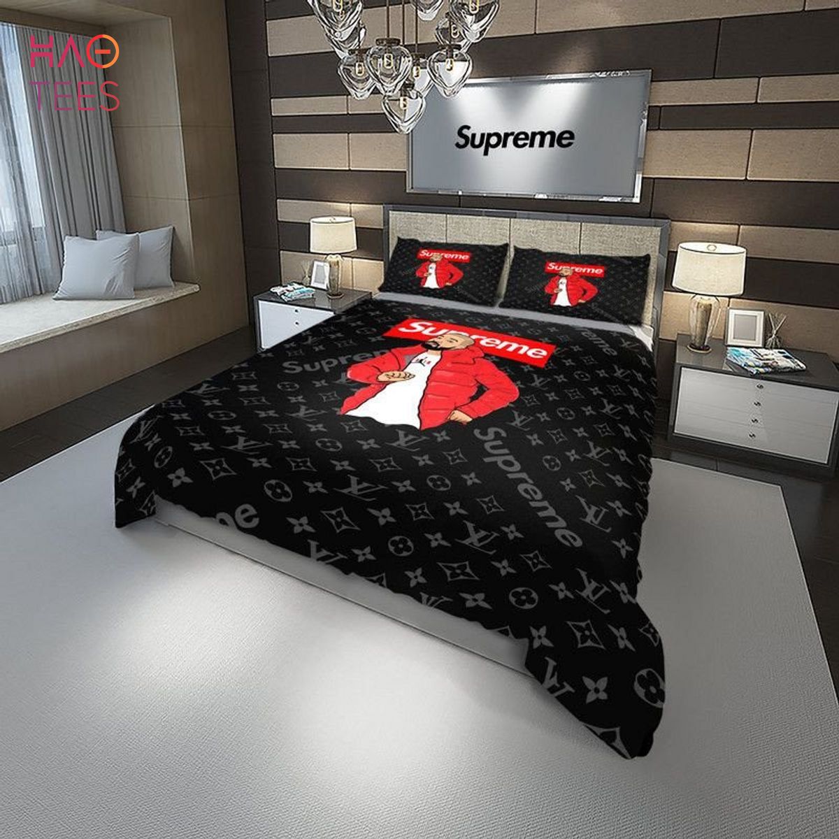 THE BEST LV Supre me Luxury Brand Bedding Sets Luxury Store